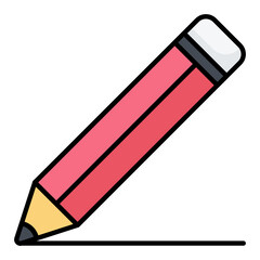 Pencil Line Color Icon