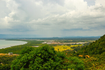 View of the city of Kep, Cambodia