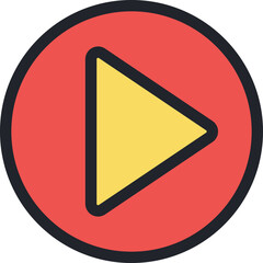 play flat icon.