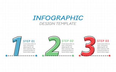 Timeline Creator infographic template. 3 Step timeline journey, calendar Flat simple infographics design template. presentation graph. Business concept with 3 options, vector illustration.