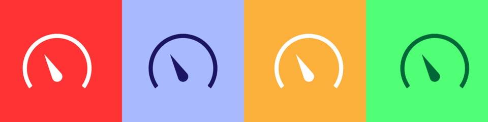 speedometer and temprature icon