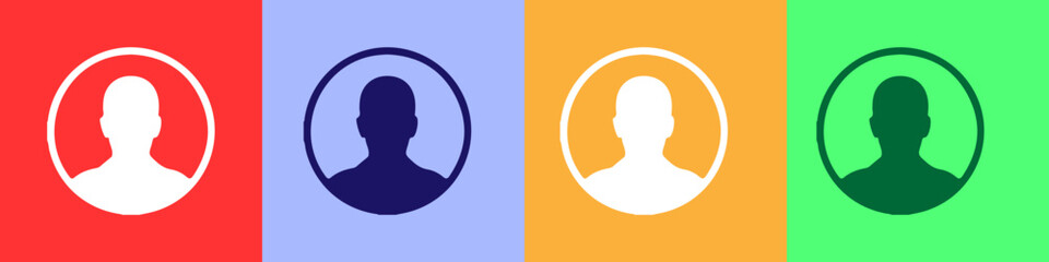 people icon with simple style