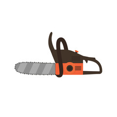 Naklejka premium Vector chainsaw - petrol chain saw