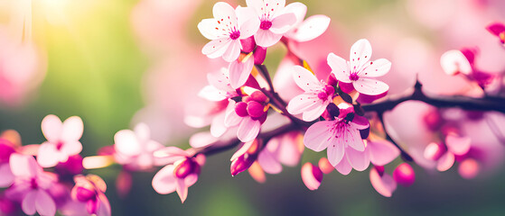 Fototapeta na wymiar pink blossom in spring