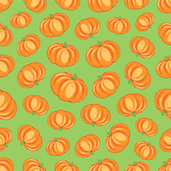 One of the healthy vegetables is pumpkin, which is full of nutrients, vitamins, healthy, background, vector, seamless pattern  