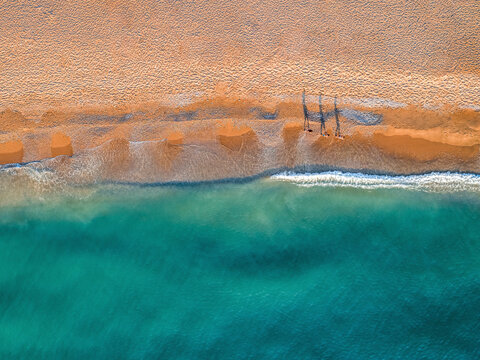 Aerial view of Zouk Mosbeh beach. Zouk Mosbeh, Lebanon