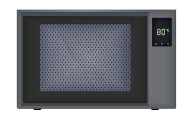 Fototapeta premium Grey Grey mini oven. vector illustrationowen. vector illustration