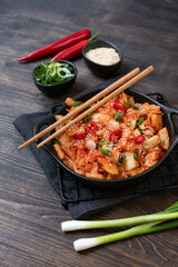 traditional Korean food spicy Kimchee or kimchi cabbage, fermented food