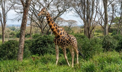 Giraffe in the Giraffe center near Nairobi, Kenya
