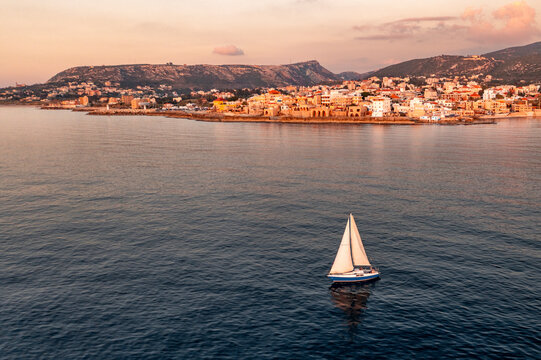 Aerial view of Batroun. Batroun, Lebanon