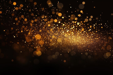 glitter lights grunge background, gold glitter defocused abstract Lights Background