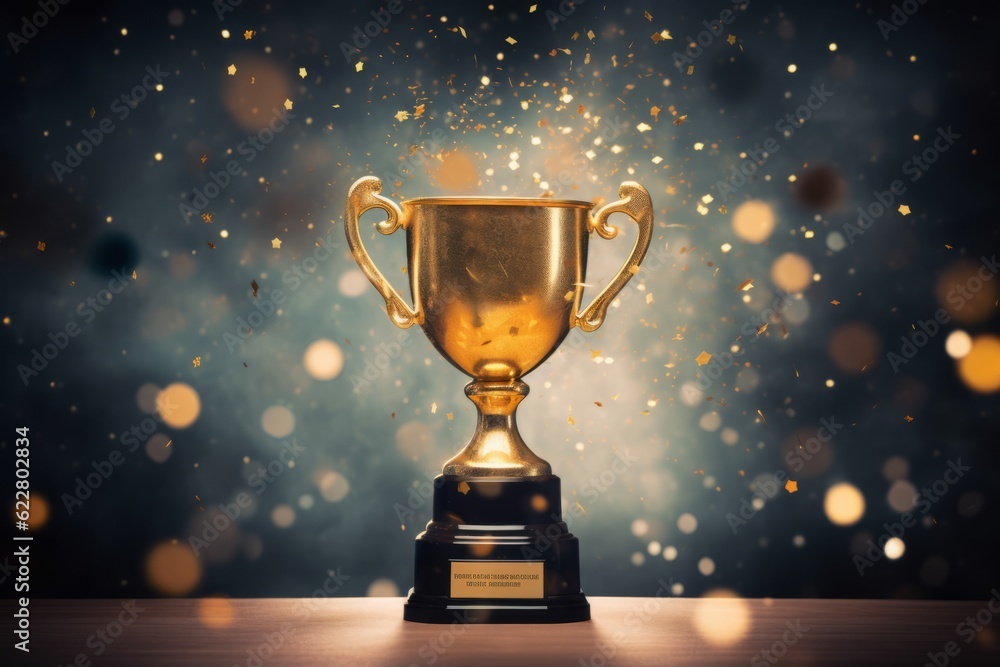 Wall mural champion award gold cup
