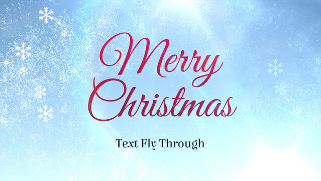 Merry Christmas Text Flythrough
