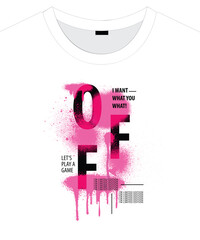 Urban typography street art slogan print with spray effect for graphic tee t shirt or sweatshirt - Vector