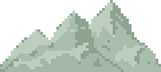 mountain pixel vector illustration of beautiful landscape of mountain