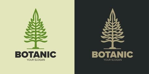 NatureVibe: Abstract Tree Plant Logo Vector and Leaf Icon for Eco-Friendly Ecology and Natural Beauty