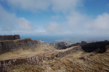 trekking in the mountains