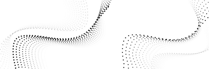 Abstract background with flowing particles. Digital future technology concept. vector illustration.