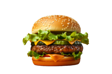 Tasty burger 3d. Generate Ai
