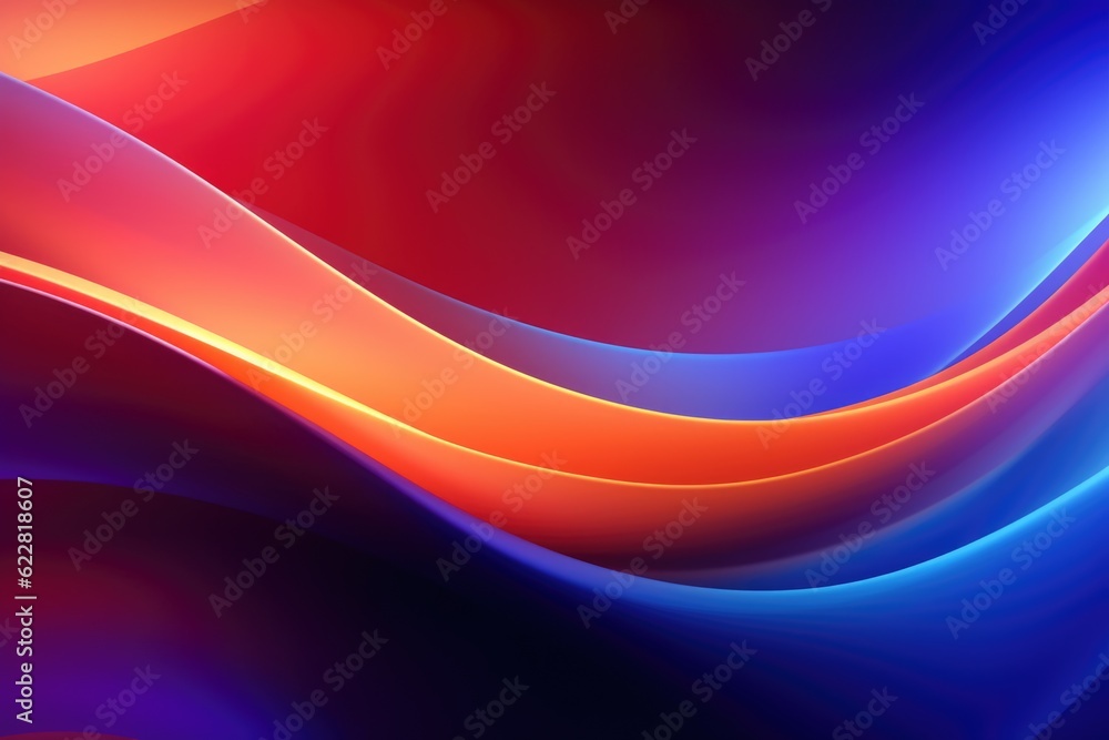 Poster abstract blue, violet and pink swirl wave background. flow liquid lines design element. colorful mot