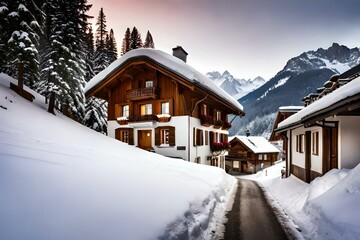 house in the mountains