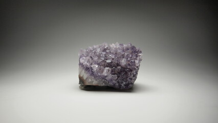 Unique crystal stone called amethyst