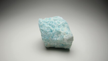 Beautiful Amazonite gemstone in closeup 