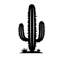 cactus silhouette illustration 