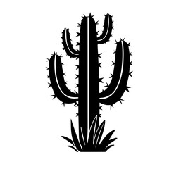 cactus silhouette illustration 