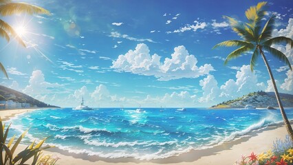 Obraz na płótnie Canvas tropical island 