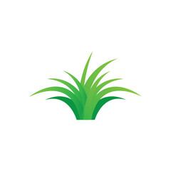 grass icon logo vector design template