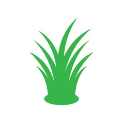 grass icon logo vector design template