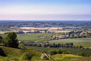 Obraz premium View from Malling Down nature reserve, East Sussex, England