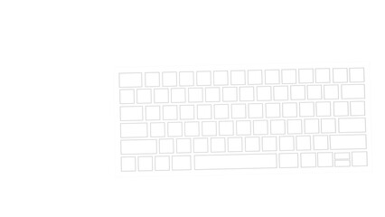 keyboard isolated on white