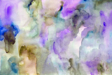 Purple -beige watercolor background texture