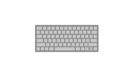 keyboard isolated on white