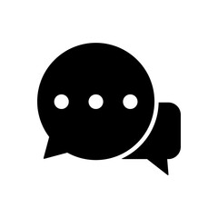 Simple Comment icon. isolated on white background