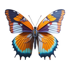 Fototapeta premium Flutter into Style: 3D Butterfly Clipart Sticker for Wall Decor & More