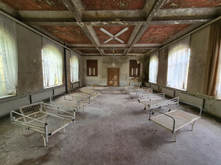 Insights into old hospital.Einblicke in altes Krankenhaus