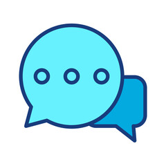 Simple Comment icon. isolated on white background