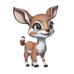 Naklejka premium Forest Animal Art Bundle - Doe, Fawn, and Deer Clipart Png Set for Hunting and More!