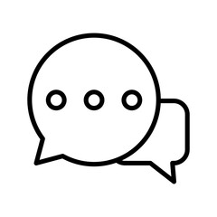 Simple Comment icon. isolated on white background