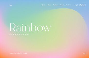 Trendy Rainbow Gradient Background. Modern Backdrop for Landing Page, Poster, Brochure, Advertising, Placard, Invitation Card, Music Festival, Night Club, Website