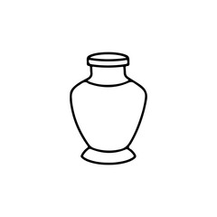 vector illustration doodle vase concept