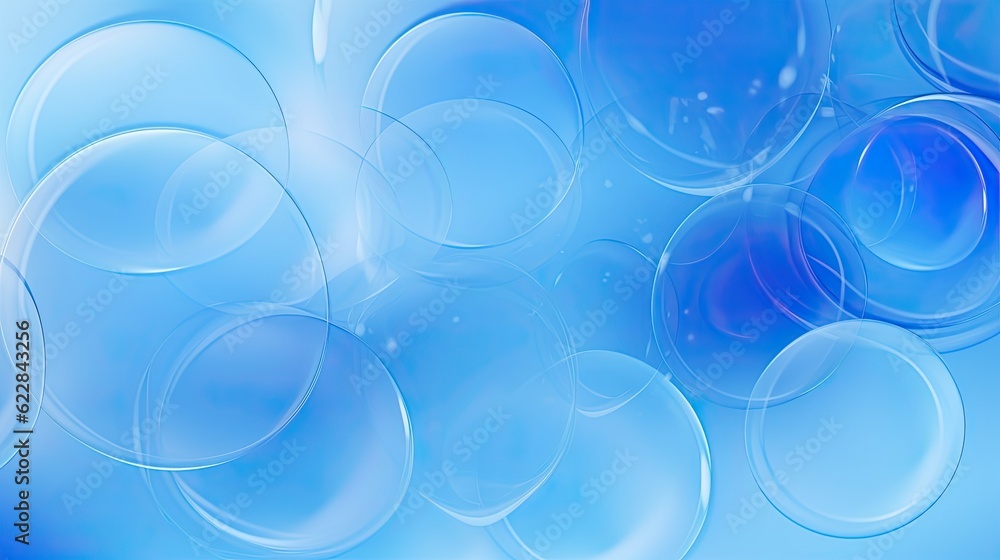 Poster blue circles background. abstract blue circular ripple pattern with soft fluidity spinning into futu