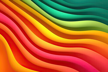 Obraz premium Abstract background design with colorful waves. Generative AI