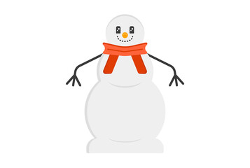 snowman christmas illustration colored icon art xmas symbol app & web sign artwork