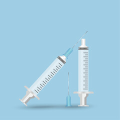 Set of injection in vector illustration 