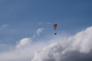 Naklejka na ściany i meble paragliding in the sky