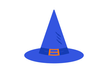 witch hat colored icon Halloween symbol app and web sign art